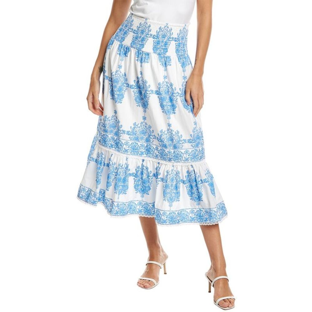 Sail to Sable Smocked Waist Midi Skirt - Picture 1 of 3